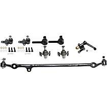 8-Piece Kit Front Suspension Kit, includes (4) Ball Joint, (1) Center Link, (1) Idler Arm, and (2) Tie Rod End