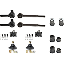 16-Piece Kit Front, Driver and Passenger Side Suspension, includes Ball Joint, Control Arm Bushing, and Tie Rod End