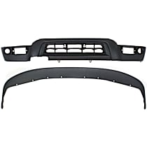 2-Piece Kit Front, Upper Bumper Trim, For Models Without Fender Flares, Gray,  Includes (1) Bumper Trim and (1) Valance