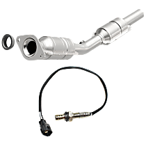 Catalytic Converter Kit, CARB and Federal EPA Standards, 50-state Legal, 4 Cyl., 1.8L Engine, Direct Fit, includes Oxygen Sensor