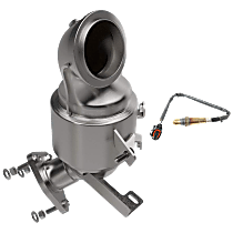 Front Catalytic Converter Kit, CARB and Federal EPA Standards, 50-state Legal, 4 Cyl., 1.4L Engine, Direct Fit, includes Oxygen Sensor