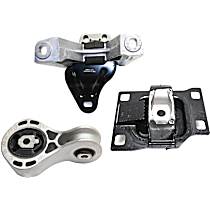 3-Piece Kit Front, Passenger Side Motor Mount, Includes (1) Engine Torque Mount, (1) Motor Mount, and (1) Transmission Mount