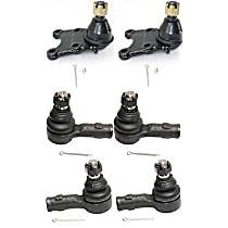 6-Piece Kit Front, Driver and Passenger Side Suspension, includes Ball Joint and Tie Rod End