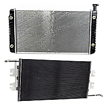 2-Piece Kit A/C Condenser, 5.7L 8Cyl,  Includes (1) A/C Condenser and (1) Radiator
