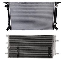 2-Piece Kit Radiator, 4 Cyl 2.0L, includes (1) A/C Condenser and (1) Radiator