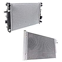 2-Piece Kit Radiator, 3.6L 6Cyl,  Includes (1) A/C Condenser and (1) Radiator