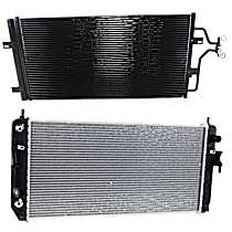 2-Piece Kit Radiator, 4.6L 8Cyl,  Includes (1) A/C Condenser and (1) Radiator