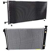 2-Piece Kit Radiator, For Models With Ambulance Package, Measures 28 Inches Between Tanks, 4.3L 6Cyl,  Includes (1) A/C Condenser and (1) Radiator