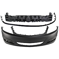 3-Piece Kit, Front Primed Bumper Cover, Includes (1) Bumper Absorber, (1) Bumper Cover, and (1) Valance