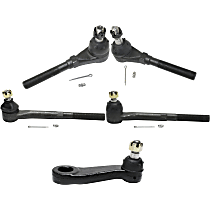 5-Piece Kit Front, Driver and Passenger Side Suspension with Pitman Arms and Tie Rod Ends