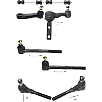 Front Suspension Kit, includes Idler Arm, Pitman Arm, Sway Bar Link, and Tie Rod End