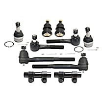 10-Piece Kit Front Suspension Kit, Rear Wheel Drive, With Independent  Suspension,  Includes (4) Ball Joint, (2) Tie Rod Adjusting Sleeve, and (4) Tie Rod End