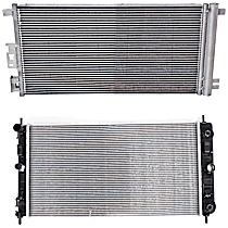 2-Piece Kit Radiator, 3.5L 6Cyl,  Includes (1) A/C Condenser and (1) Radiator