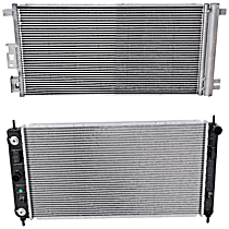 2-Piece Kit Radiator, 2.4L 4Cyl,  Includes (1) A/C Condenser and (1) Radiator
