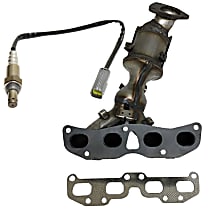 KIT-090523-130 Front Catalytic Converter Kit, Federal EPA Standard, 46-State Legal (Cannot ship to CA, CO, NY or ME), Direct Fit, includes Oxygen Sensor