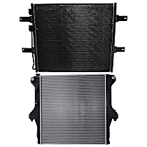 Radiator with  A/C Condenser, 5.9L/6.7L Eng., Plastic Tank