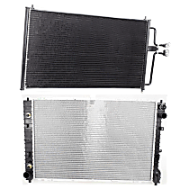 2-Piece Kit Radiator, 6 Cyl 3.0L, includes (1) A/C Condenser and (1) Radiator