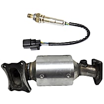 KIT-090523-66 Front, Passenger Side Catalytic Converter Kit, Federal EPA Standard, 46-State Legal (Cannot ship to or be used in vehicles originally purchased in CA, CO, NY or ME), Direct Fit, includes Oxygen Sensor