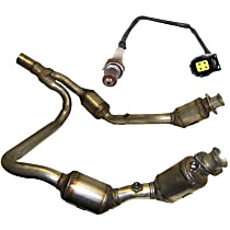 KIT-090523-88 Front Catalytic Converter Kit, Federal EPA Standard, 46-State Legal (Cannot ship to CA, CO, NY or ME), Direct Fit, includes Oxygen Sensor