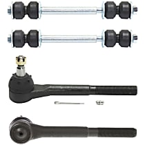 4-Piece Kit Front Suspension Kit, includes (2) Sway Bar Link and (4) Tie Rod End