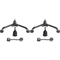 Front, Driver and Passenger Side, Upper Control Arm Kit, includes Ball Joints and Sway Bar Links