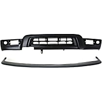 2-Piece Kit Front, Upper Bumper Trim, For Models With Fender Flares, Gray,  Includes (1) Bumper Trim and (1) Valance