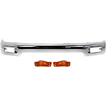 3-Piece Kit Front Bumper, Chrome, Sport Utility,  Includes (1) Bumper and (2) Turn Signal Light