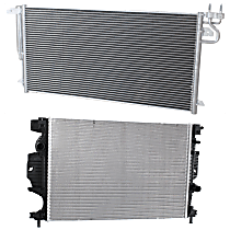 Radiator with A/C Condenser, 2.0L Eng., Plastic Tank