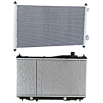 2-Piece Kit Radiator, Automatic CVT Transmission, 1.7L 4Cyl, Sedan,  Includes (1) A/C Condenser and (1) Radiator