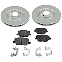 4-Piece Kit Front Brake Disc and Pad Kit, Plain Surface, 5 Lugs, Ceramic, enginedesignationname: EDE; Code BR3 or BRF, Limited, 2.4L 4Cyl, SureStop OE Replacement  Includes (2) Brake Disc and (1) Brake Pad Set