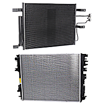 2-Piece Kit Radiator, 6.4L 8Cyl,  Includes (1) A/C Condenser and (1) Radiator