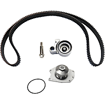 2-Piece Kit Timing Belt Kit, Water Pump Included, 6 Cyl 3.2L, includes (1) Timing Belt Kit and (1) Water Pump - 