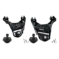 4-Piece Kit Front, Driver and Passenger Side, Upper Control Arm Kit, 4WD, includes (2) Ball Joint and (2) Control Arm