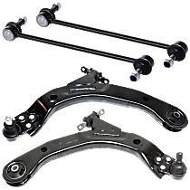 Front, Driver and Passenger Side, Lower Control Arm Kit, For Models With FE1 Suspension, includes Sway Bar Links