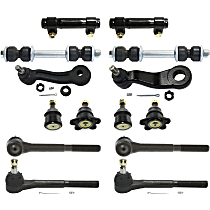 14-Piece Kit Front Suspension Kit, RWD, without Bracket, with 11/16 (in) x 18 Threads, includes (4) Ball Joint, (1) Idler Arm, (1) Pitman Arm, (2) Sway Bar Link, (2) Tie Rod Adjusting Sleeve, and (4) Tie Rod End