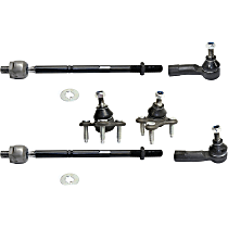 6-Piece Kit Front, Driver and Passenger Side Suspension, includes Ball Joint and Tie Rod End