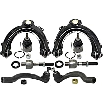 8-Piece Kit Front, Driver and Passenger Side, Upper Control Arm, Front Wheel Drive, includes Ball Joints and Tie Rod Ends, 2.4L Engine