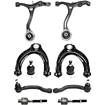 10-Piece Kit Front, Driver and Passenger Side, Upper and Lower Control Arm, Front Wheel Drive, includes Ball Joints and Tie Rod Ends