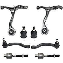 8-Piece Kit Front, Driver and Passenger Side, Lower Control Arm Kit,  Includes (2) Ball Joint, (2) Control Arm, and (4) Tie Rod End