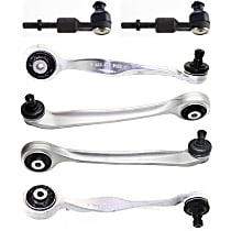 Front, Driver and Passenger Side Control Arm Kit, includes Tie Rod Ends