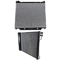 2-Piece Kit Radiator, with  A/C Condenser, 5.4L/6.8L Eng., Plastic Tank