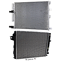 2-Piece Kit Radiator, Primary Unit, 6.7L 6Cyl,  Includes (1) A/C Condenser and (1) Radiator