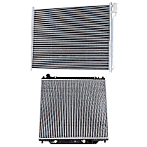 2-Piece Kit Radiator, with  A/C Condenser, 6.8L/7.3L Eng., Plastic Tank