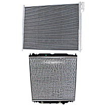2-Piece Kit Radiator, Diesel Engine, Automatic Transmission, 6.0L 8Cyl,  Includes (1) A/C Condenser and (1) Radiator