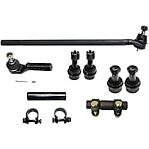 8-Piece Kit Front, Driver and Passenger Side Suspension Kit, 4WD,  Includes (4) Ball Joint, (2) Tie Rod Adjusting Sleeve, and (2) Tie Rod End
