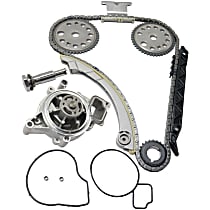 2-Piece Kit Timing Chain Kit, 4 Cyl 2.2L, includes (1) Timing Chain Kit and (1) Water Pump