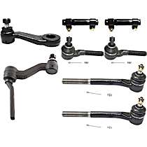 8-Piece Kit Front Suspension Kit, Four Wheel Drive, With 11/16 (in) x 18 Threads,  Includes (1) Idler Arm, (1) Pitman Arm, (2) Tie Rod Adjusting Sleeve, and (4) Tie Rod End