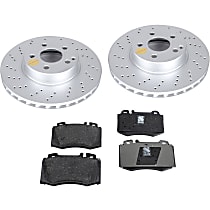 KIT-091421-136 Front Brake Disc and Pad Kit,  Brake Disc Evolution Geomet Coated High Carbon; Brake Pad Set Pro-Line Series