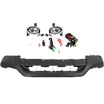 3-Piece Kit, Front, Driver and Passenger Side Halogen Fog Light, With bulb(s), Includes (2) Fog Light and (1) Valance