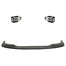 3-Piece Kit Front, Driver and Passenger Side Halogen Fog Light, With bulb(s), Factory Installed, For Vehicles With Bracket, OE Replacement Includes (1) Bumper Trim and (2) Fog Light